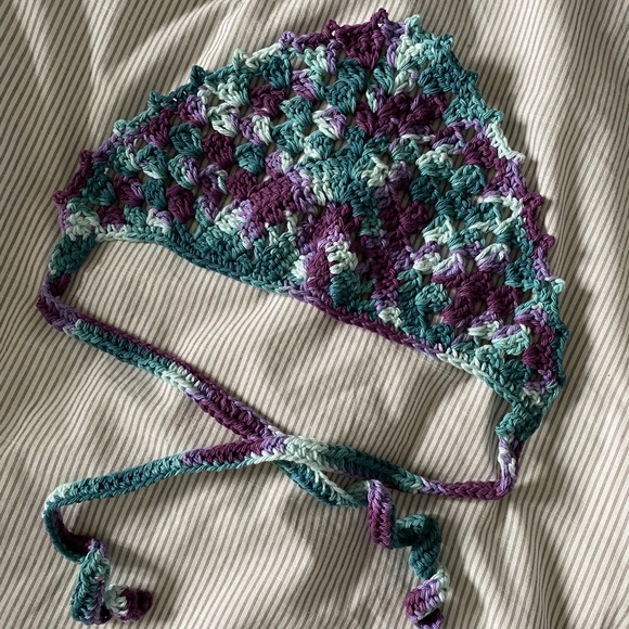 MADE TO ORDER CROCHET BANDANA! - Picture 4 of 6